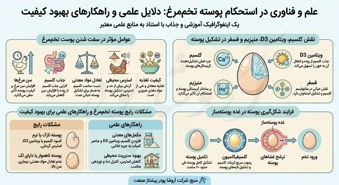 راه های سفت شدن پوست تخم مرغ